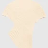 Asymmetrisches Rippstrick-Top
