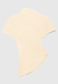 Asymmetrisches Rippstrick-Top