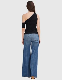 Asymmetrisches Top mit Raffung