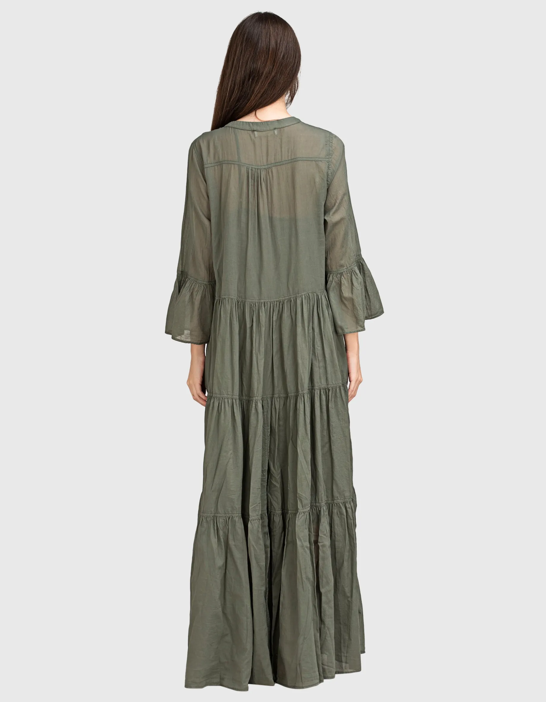Ausgestelltes Maxi-Kleid Ocean