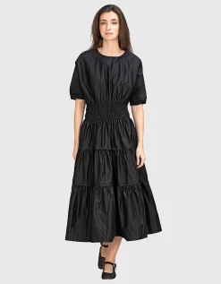 Ausgestelltes Midi-Kleid Geraros