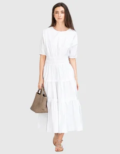 Ausgestelltes Midi-Kleid Geraros
