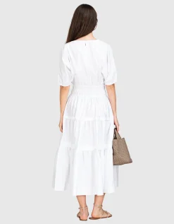 Ausgestelltes Midi-Kleid Geraros