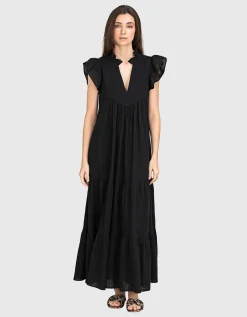 Ausgestelltes Midi-Kleid Terrific Gaze