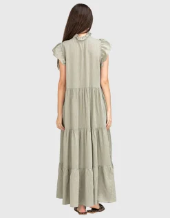 Ausgestelltes Midi-Kleid Terrific Gaze