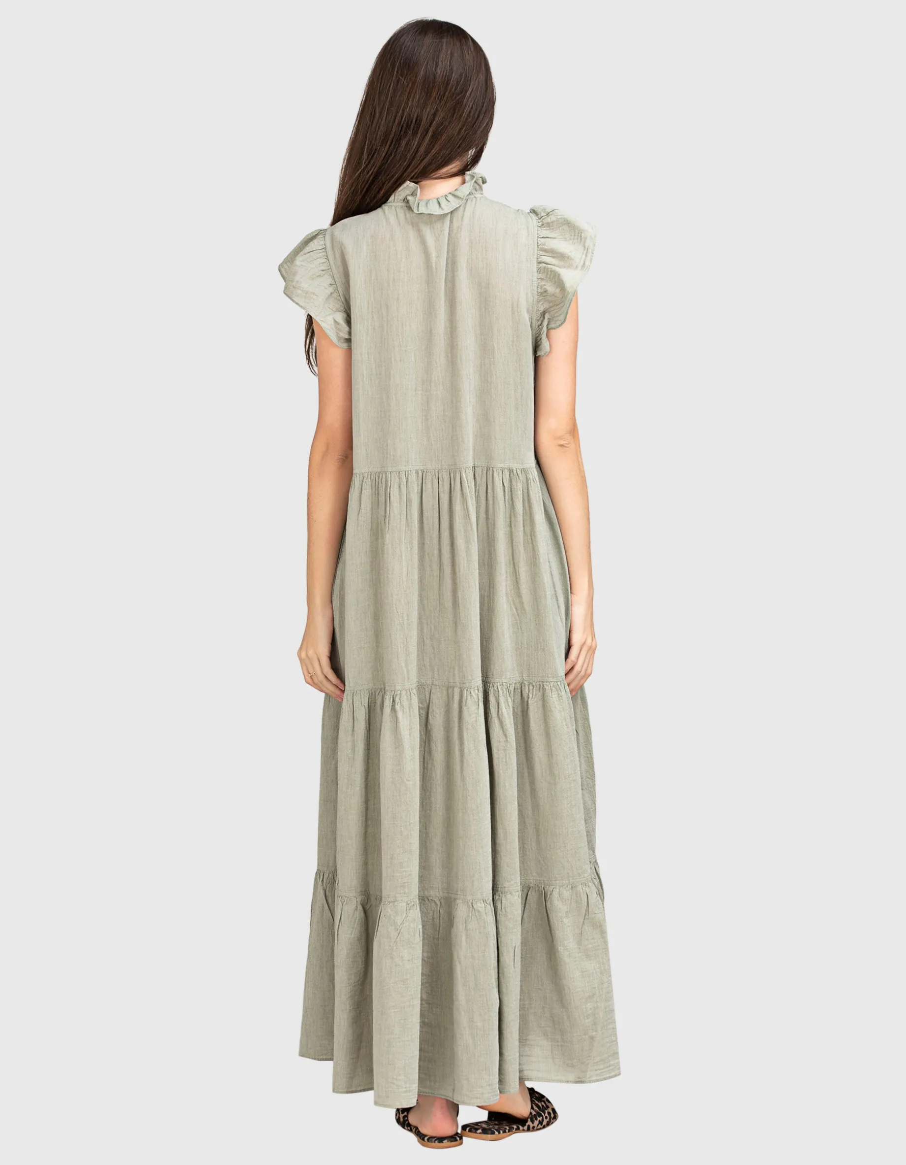 Ausgestelltes Midi-Kleid Terrific Gaze