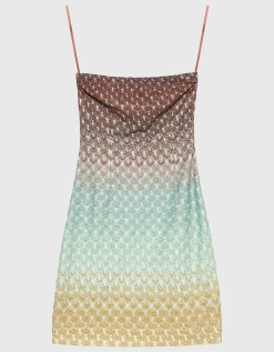 Bandeau-Kleid mit Effektgarn