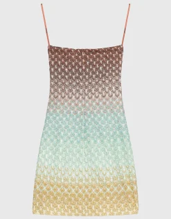 Bandeau-Kleid mit Effektgarn