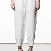 Barrel-Fit Leinen-Mix Hose
