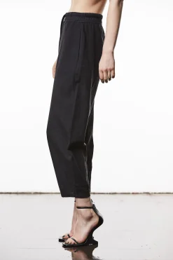 Barrel-Fit Leinen-Mix Hose