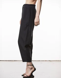 Barrel-Fit Leinen-Mix Hose