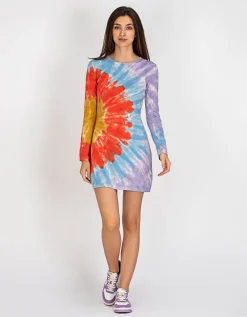 Batik Mini Kleid mit Kaschmir-Anteil