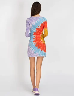 Batik Mini Kleid mit Kaschmir-Anteil