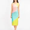 Batik-Kaschmir-Seiden-Kleid