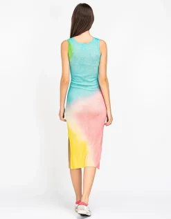 Batik-Kaschmir-Seiden-Kleid