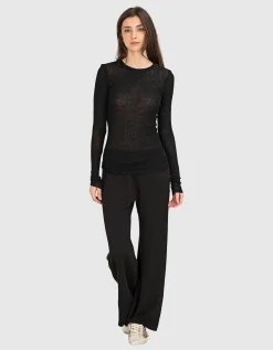 Baumwoll Longsleeve mit Kaschmir Anteil