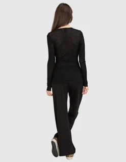 Baumwoll Longsleeve mit Kaschmir Anteil
