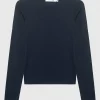 Baumwoll-Longsleeve mit Rundhalsausschnitt