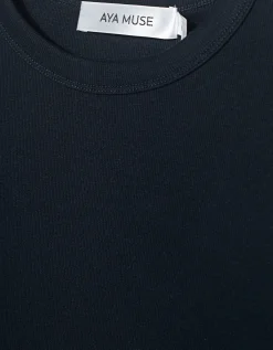 Baumwoll-Longsleeve mit Rundhalsausschnitt