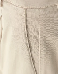 Baumwoll-Mix Bundfaltenhose