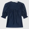 Baumwoll-Seiden-Mix Bluse