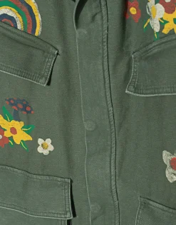 Bedruckte Jacke im Military-Style