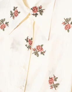 Bedruckte Seiden-Bluse
