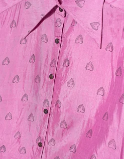 Bedruckte Seiden-Bluse
