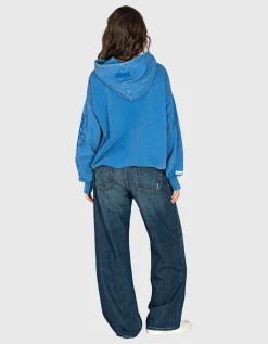 Bedruckter Oversize Hoodie im Vintage-Stil