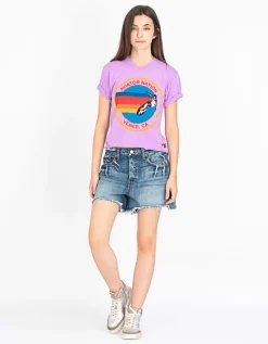 Bedrucktes Crop T-Shirt