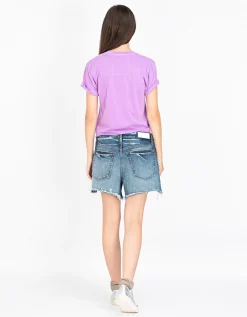 Bedrucktes Crop T-Shirt