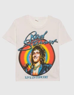 Bedrucktes Crop T-Shirt im Destroyed-Look