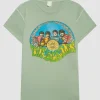 Bedrucktes Oversize Destroyed-T-Shirt