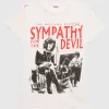 Bedrucktes Oversize T-Shirt im Destroyed-Look
