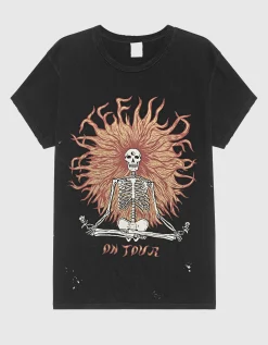 Bedrucktes Oversize T-Shirt im Vintage-Look
