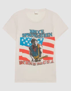 Bedrucktes Oversize T-Shirt im Destroyed-Look