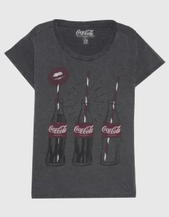 Bedrucktes Oversize T-Shirt im Used-Look