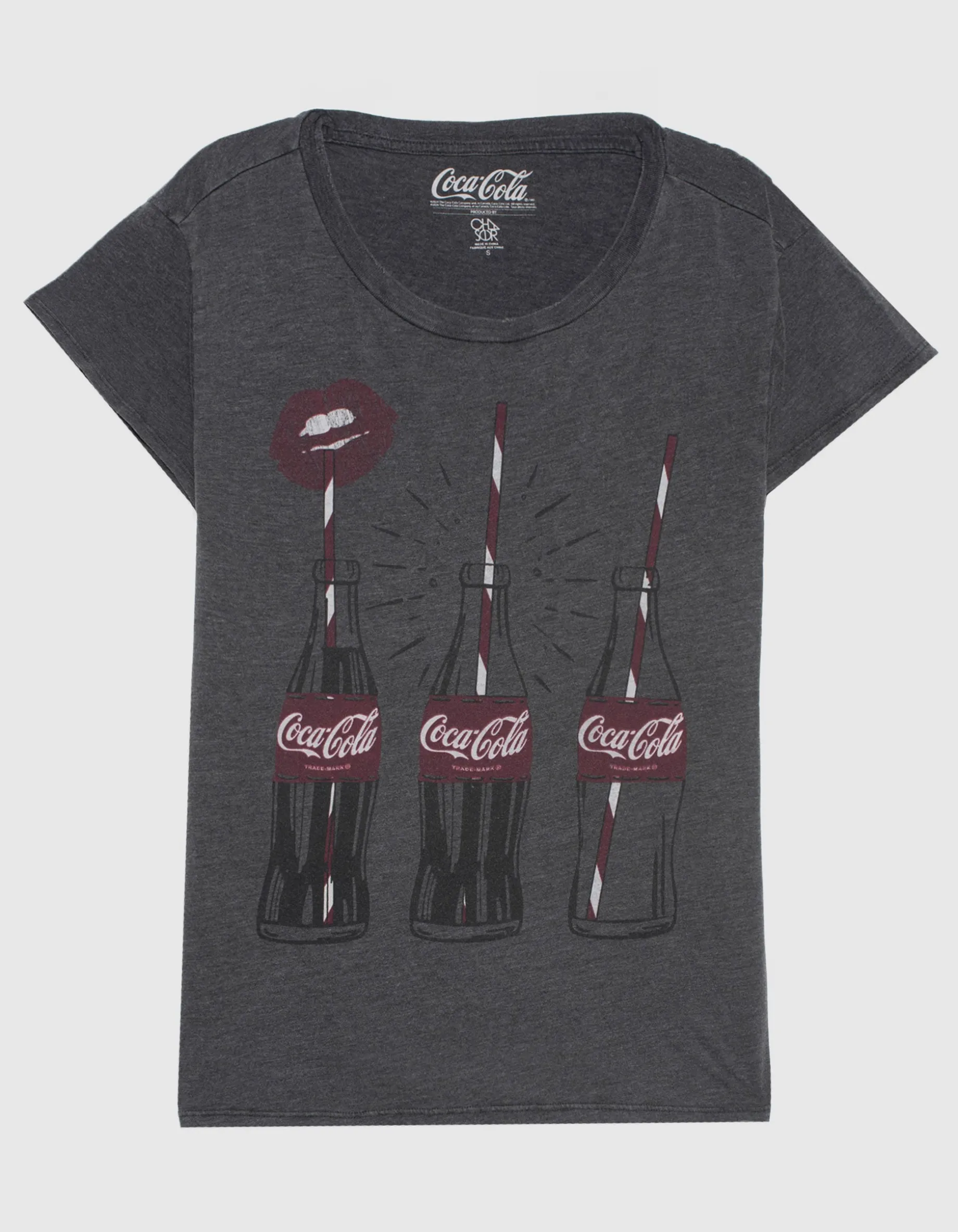 Bedrucktes Oversize T-Shirt im Used-Look