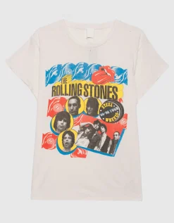 Bedrucktes Oversize T-Shirt im Destroyed-Look