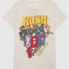 Bedrucktes Oversize T-Shirt im Destroyed-Look