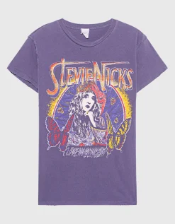 Bedrucktes Oversize T-Shirt im Vintage-Look mit Glitter-Finish