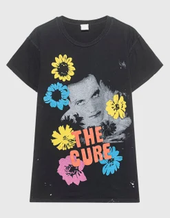 Bedrucktes Oversize T-Shirt im Vintage-Look