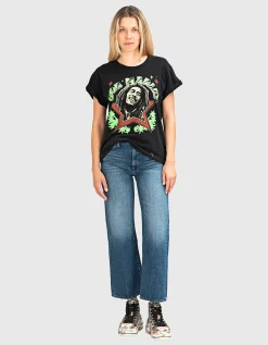 Bedrucktes Oversize T-Shirt im Vintage-Look