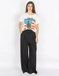 Bedrucktes Oversize T-Shirt im Destroyed-Look