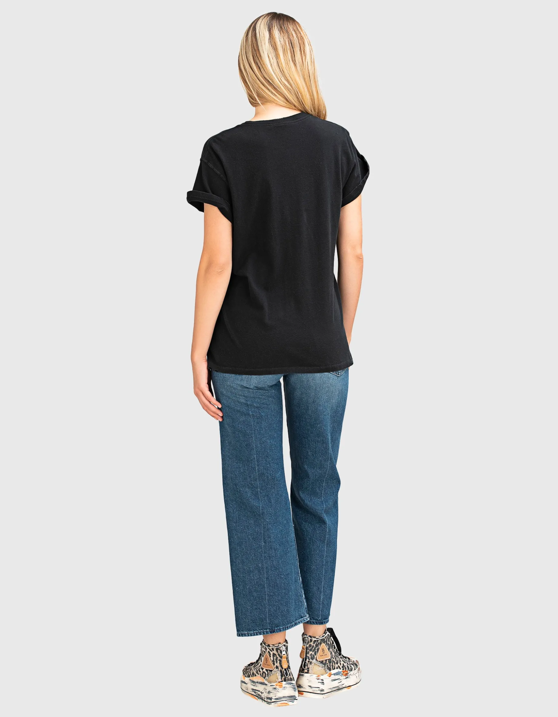 Bedrucktes Oversize T-Shirt im Vintage-Look