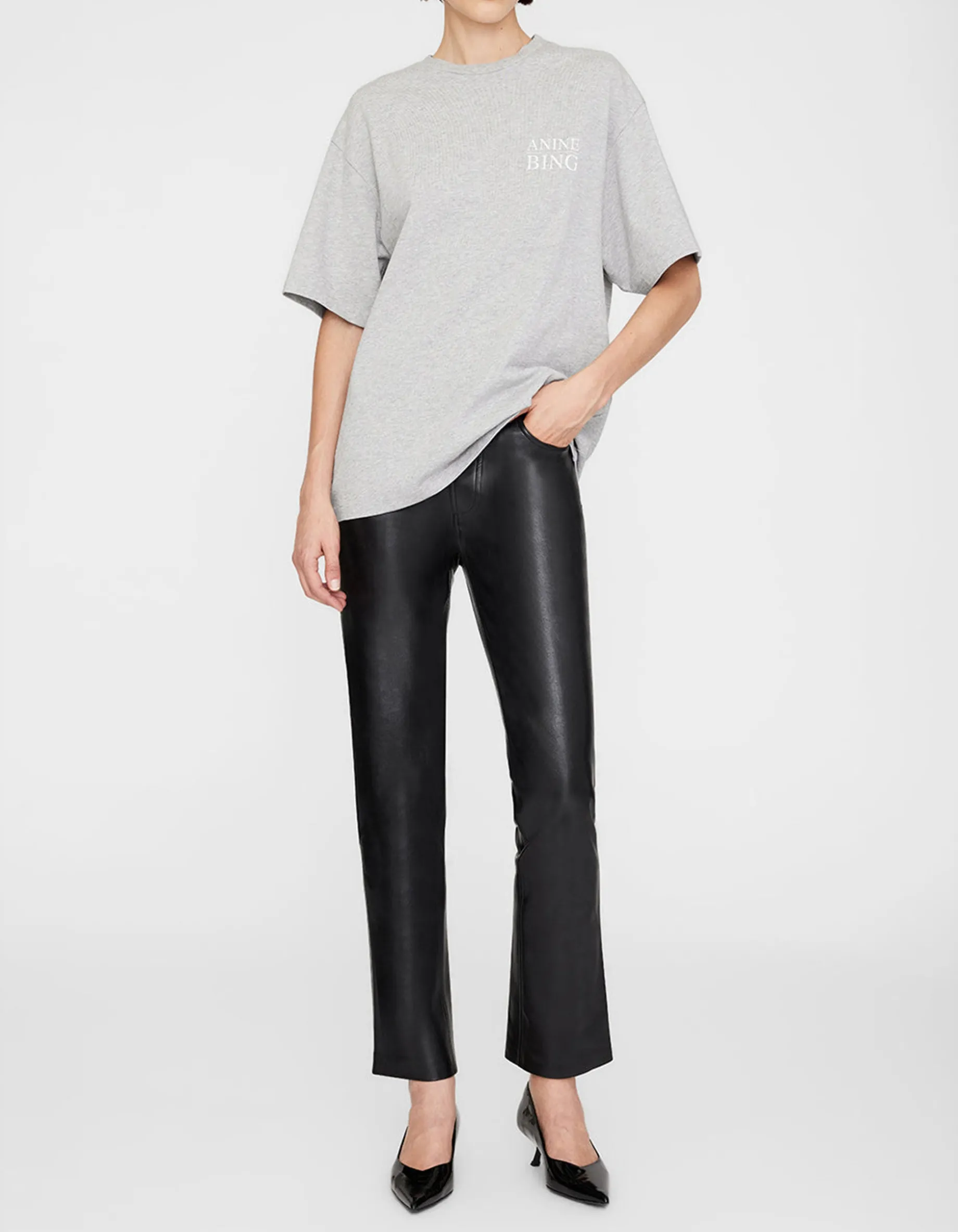 Bedrucktes Oversize T-Shirt Myers Serif NY