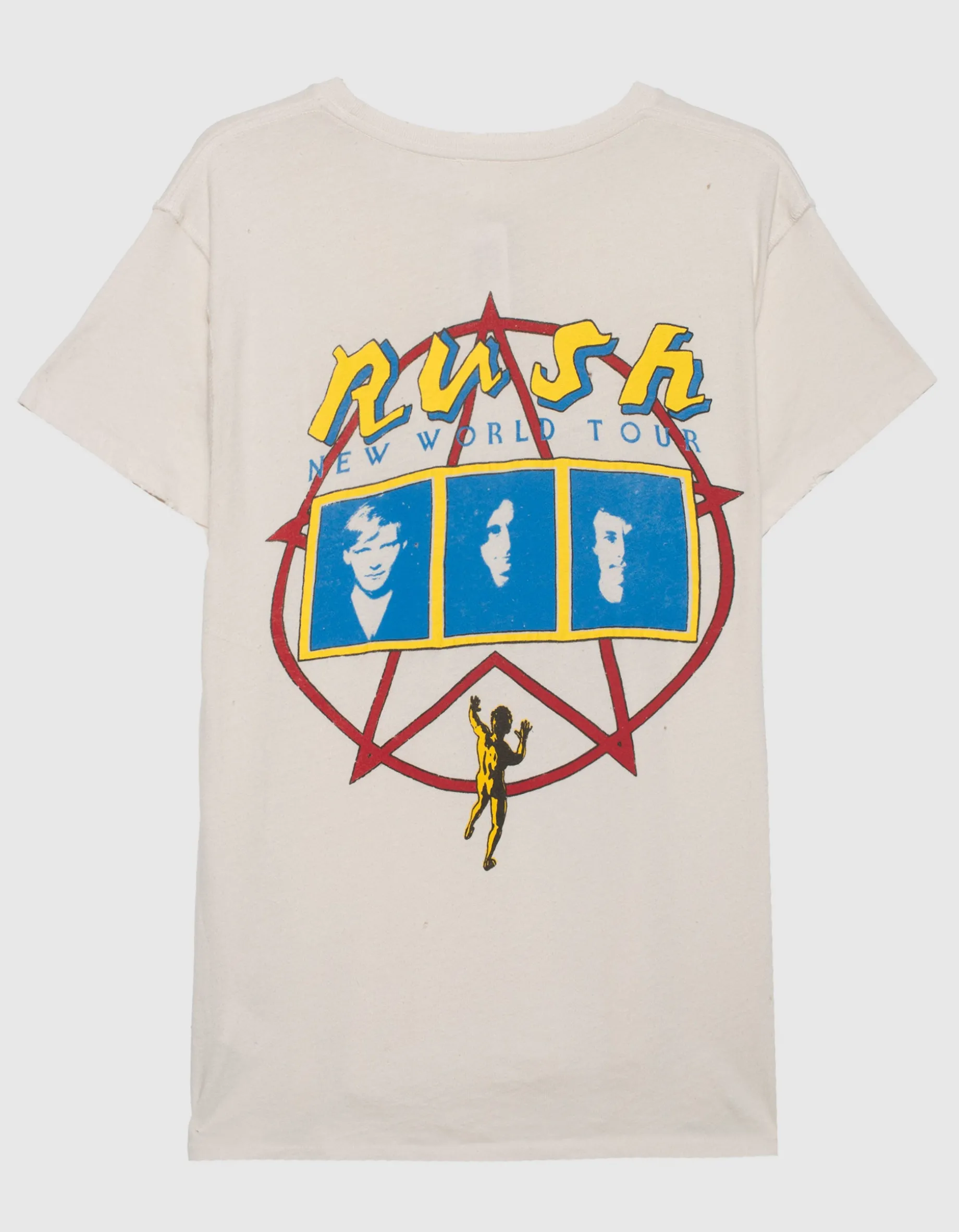 Bedrucktes Oversize T-Shirt im Destroyed-Look