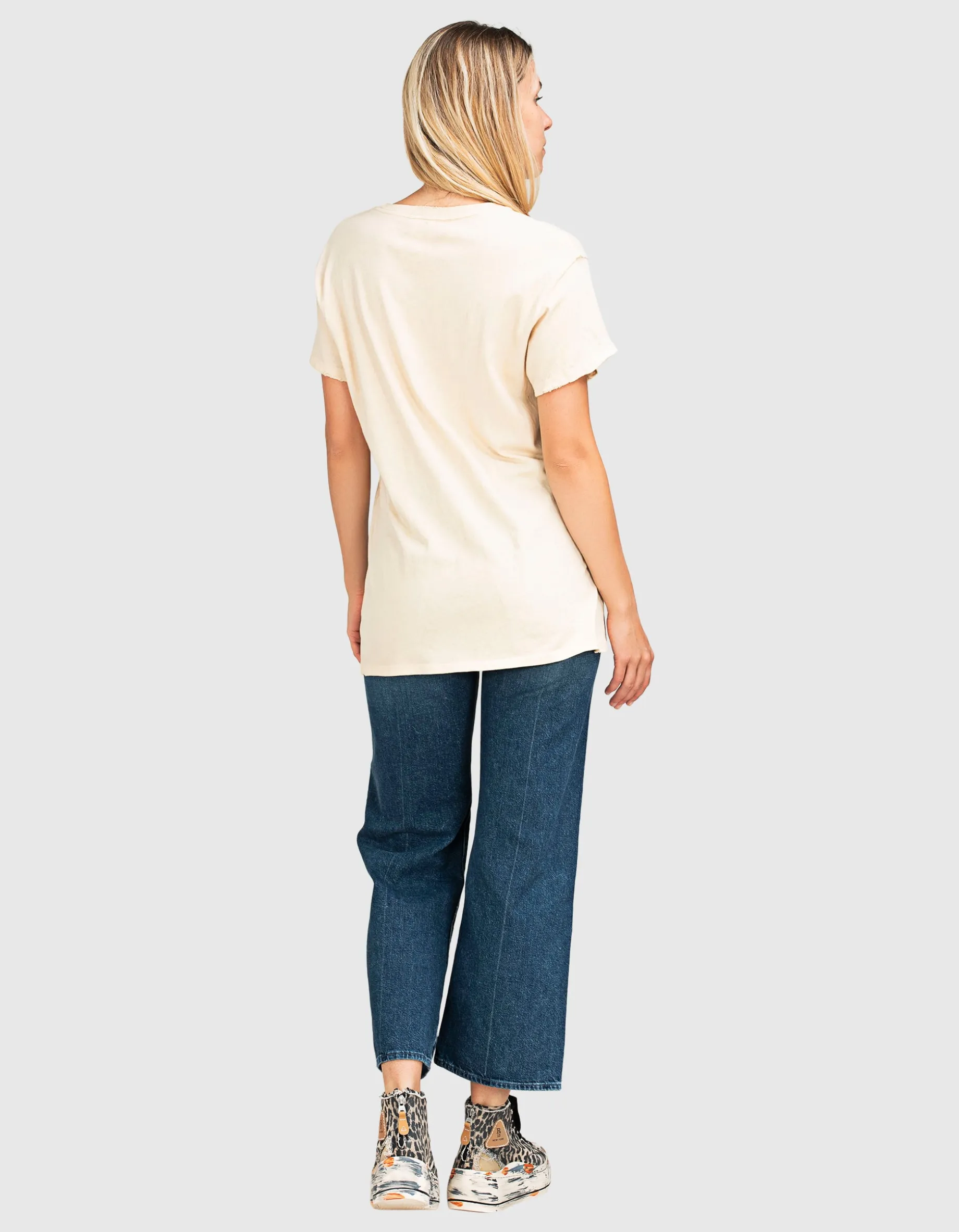 Bedrucktes Oversize T-Shirt im Vintage-Look