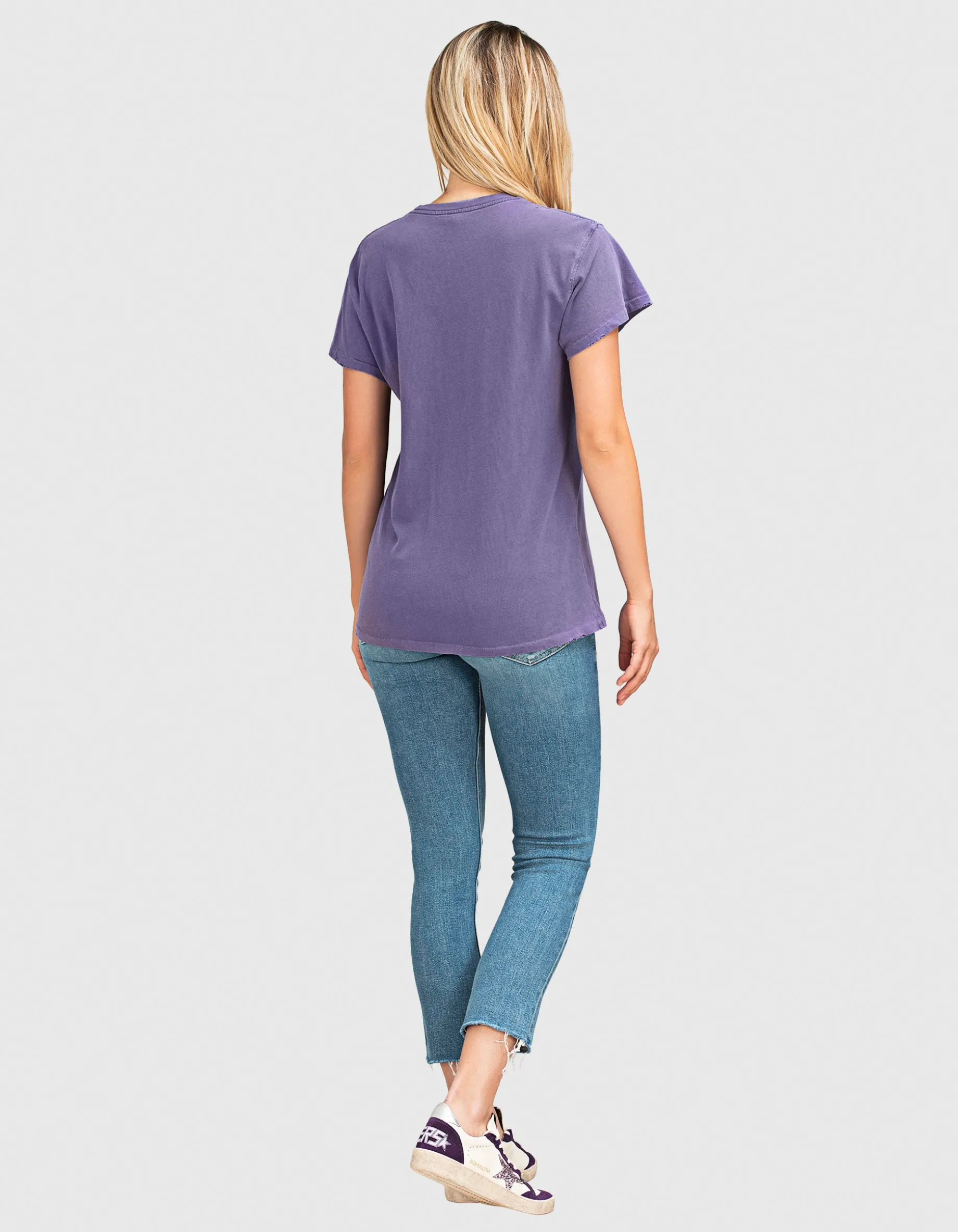 Bedrucktes Oversize T-Shirt im Vintage-Look mit Glitter-Finish