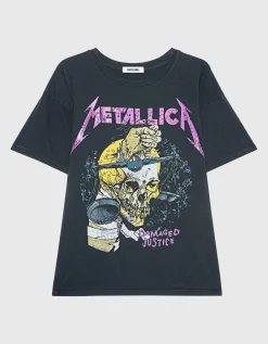 Bedrucktes Oversize-T-Shirt mit Glitter-Finish